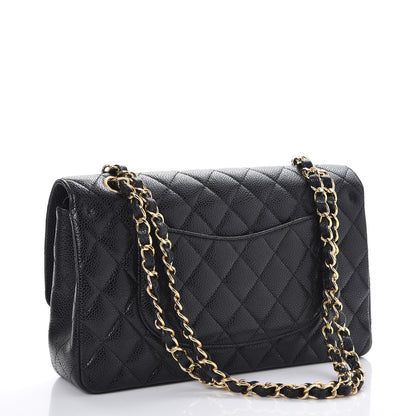 Chanel Caviar Quilted Medium Double Flap Black 4 of 10