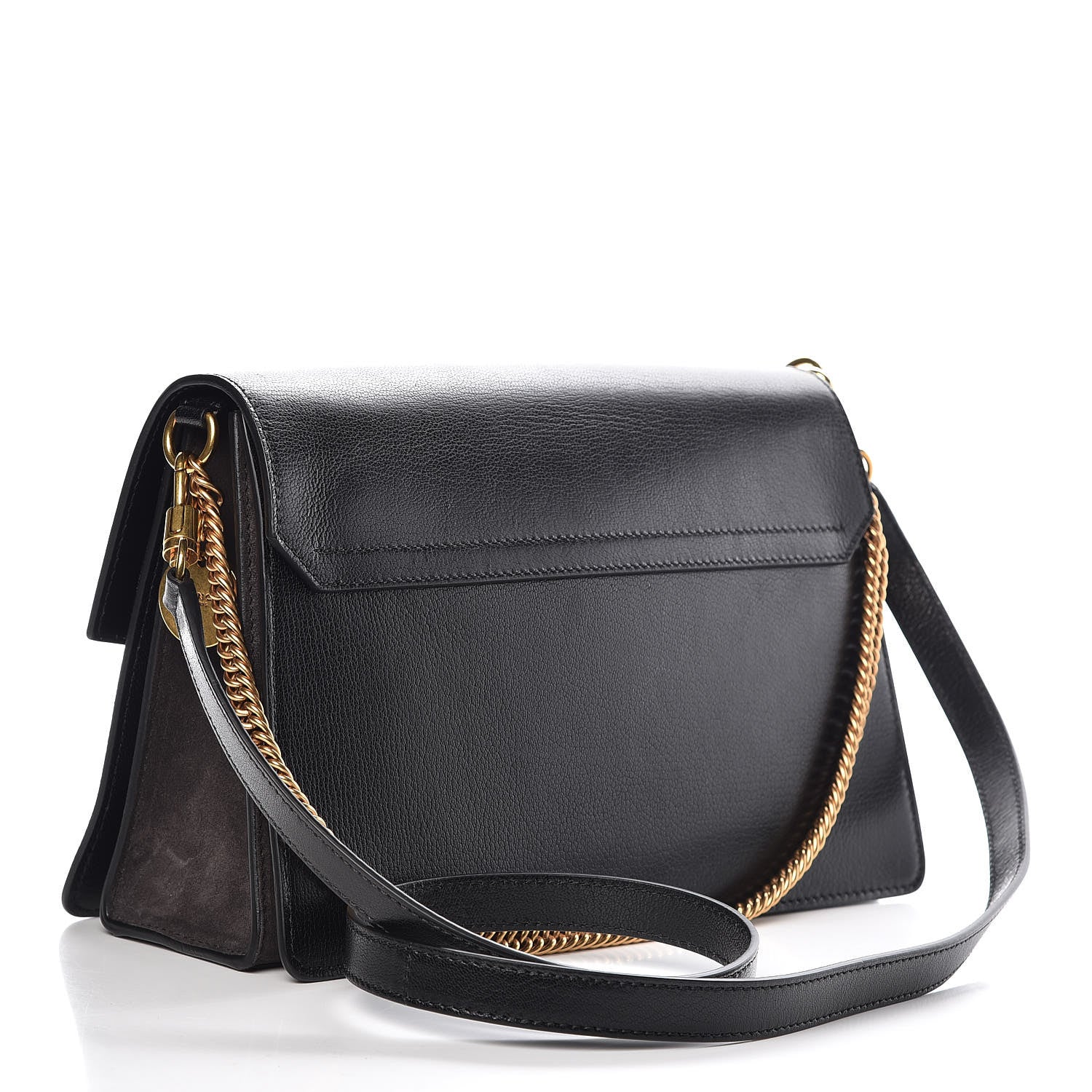 Givenchy Calfskin Suede Medium GV3 Flap Black 4 of 9