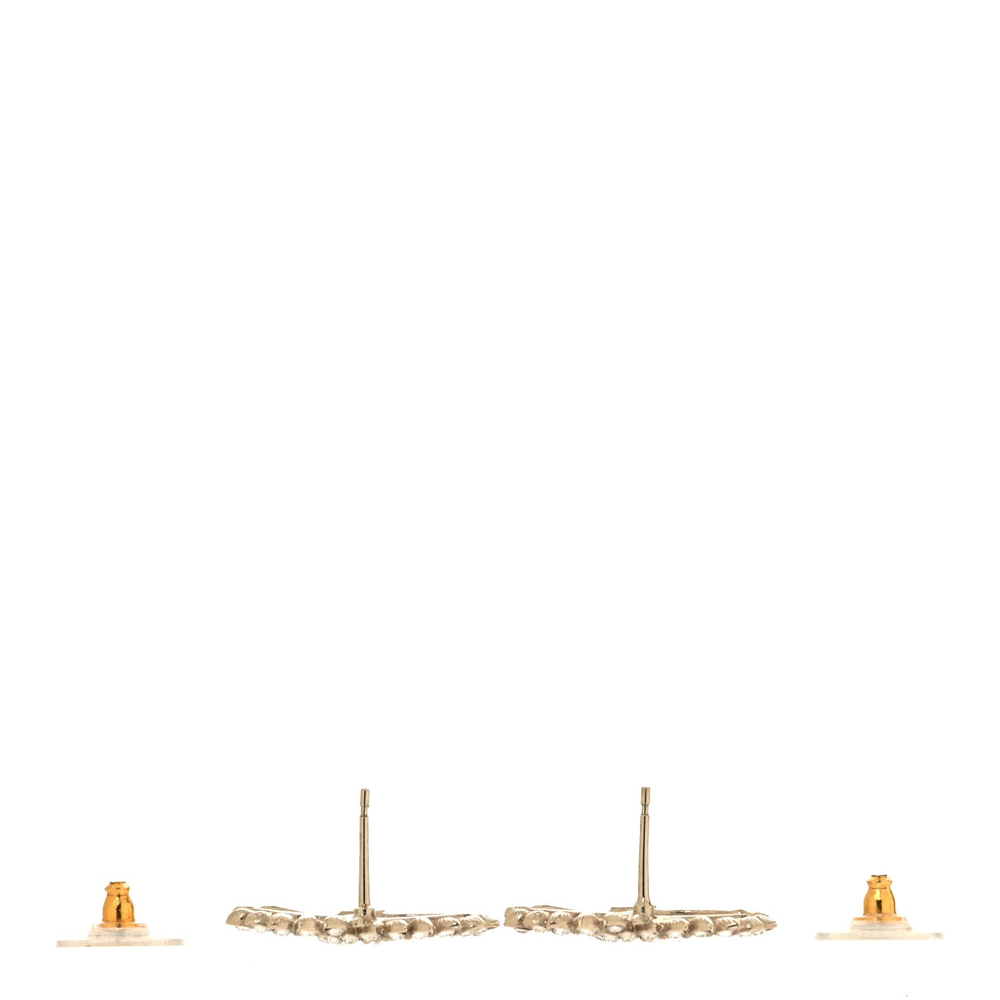 Strass Crystal Dazzling Wheat CC Earrings Gold