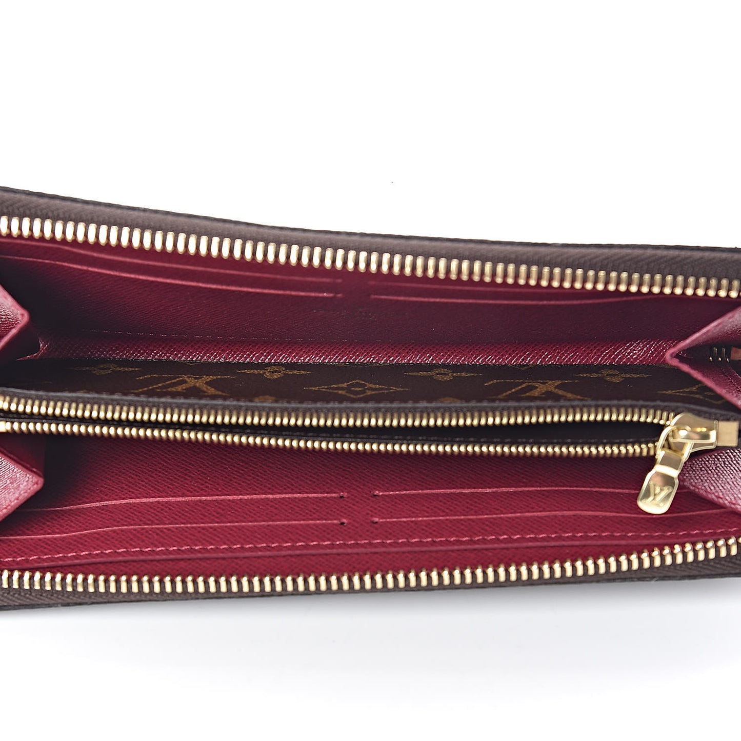 Monogram Clemence Wallet Fuchsia