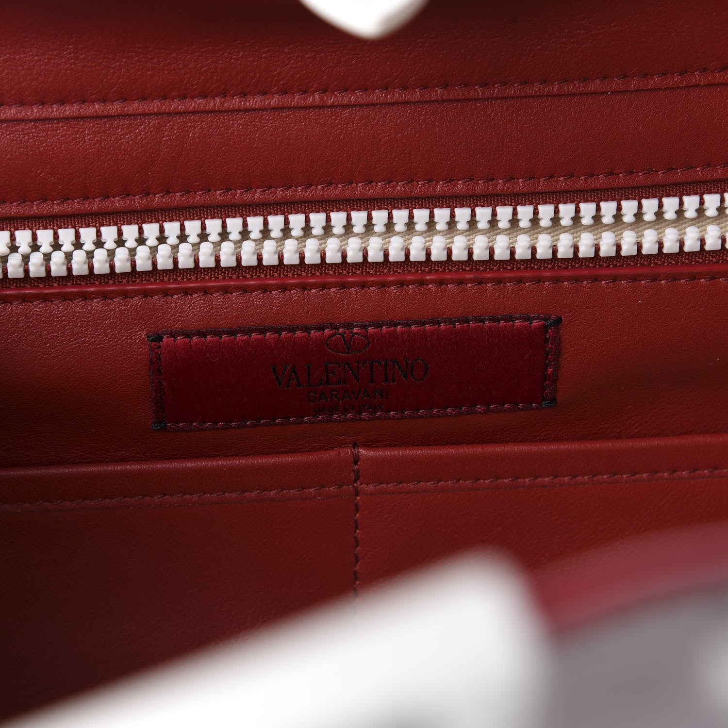 Valentino Garavani Vitello Colorblock Free Rockstud Tote Rosso Valentino White 8 of 12