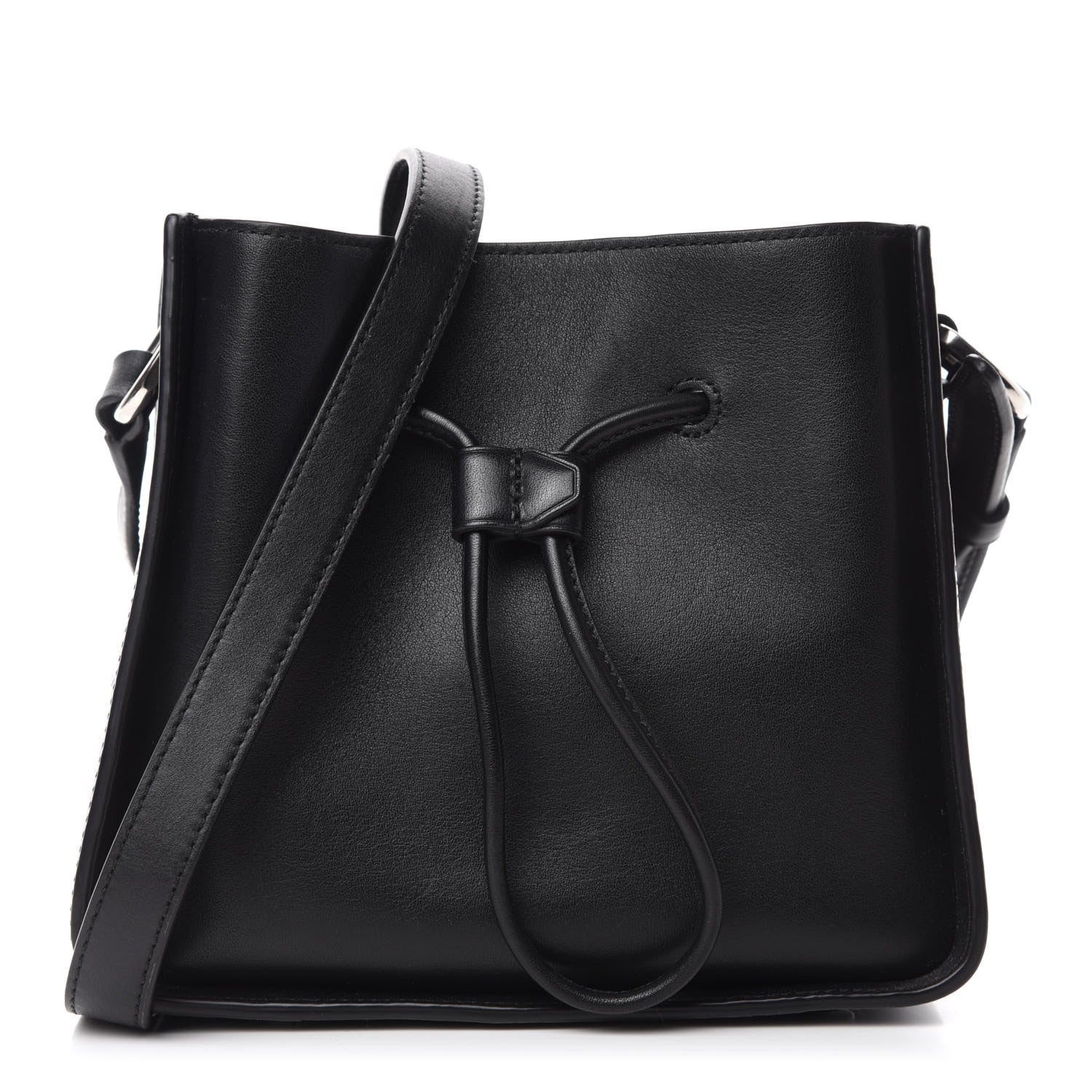 3.1 Phillip Lim Smooth Calfskin Mini Soleil Bucket Bag Black 1 of 12