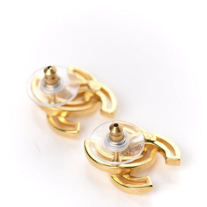 Chanel Metal Obazine CC Earrings Gold 3 of 5