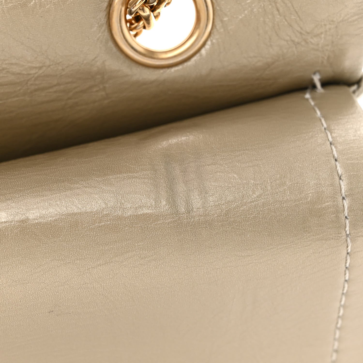 Chanel Metallic Aged Calfskin Quilted 2.55 Reissue 227 Flap Pale Gold 12 of 14