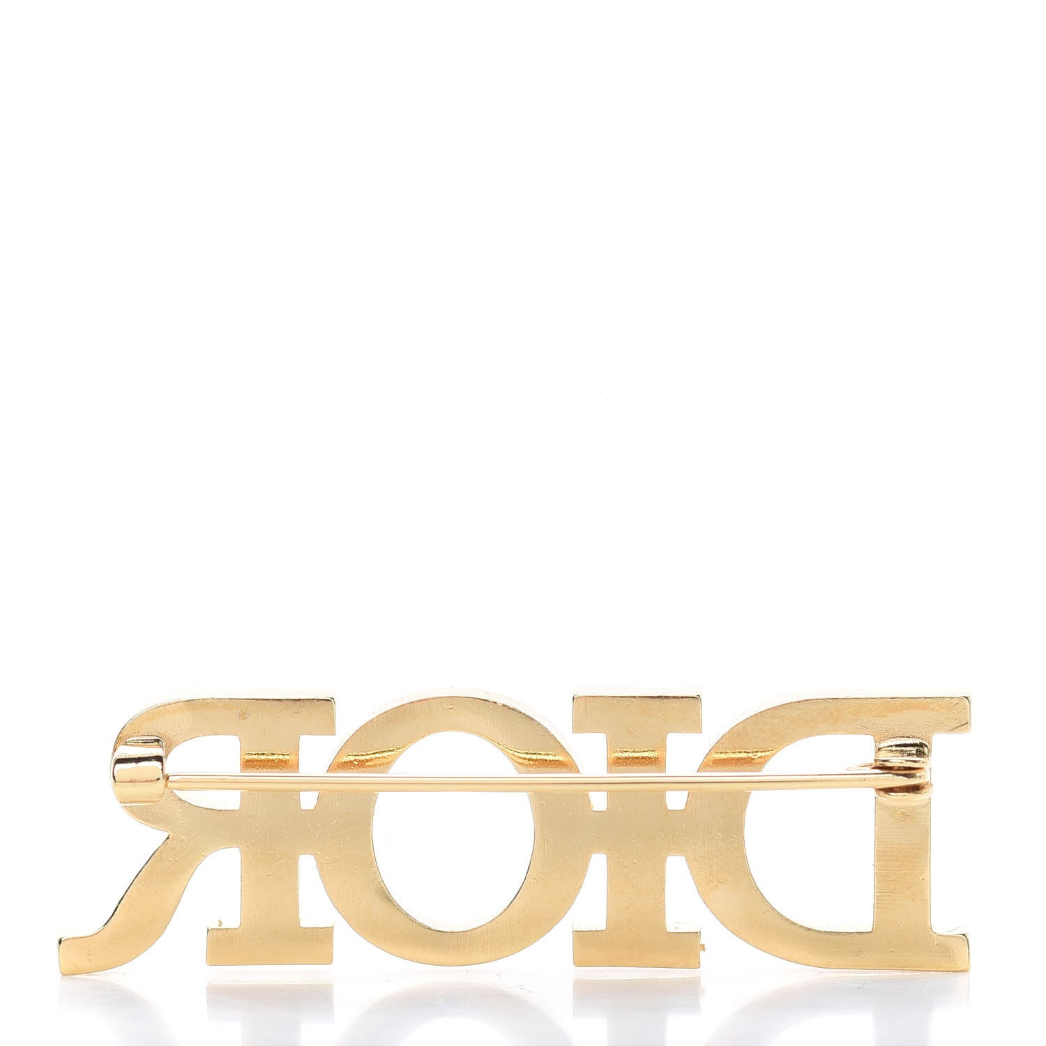 Christian Dior Metal Crystal Dio(r)evolution Brooch Gold 3 of 4