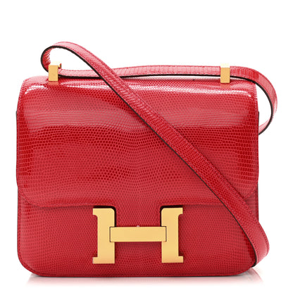 Hermes Lizard Constance 24 Rouge Exotique 1 of 13