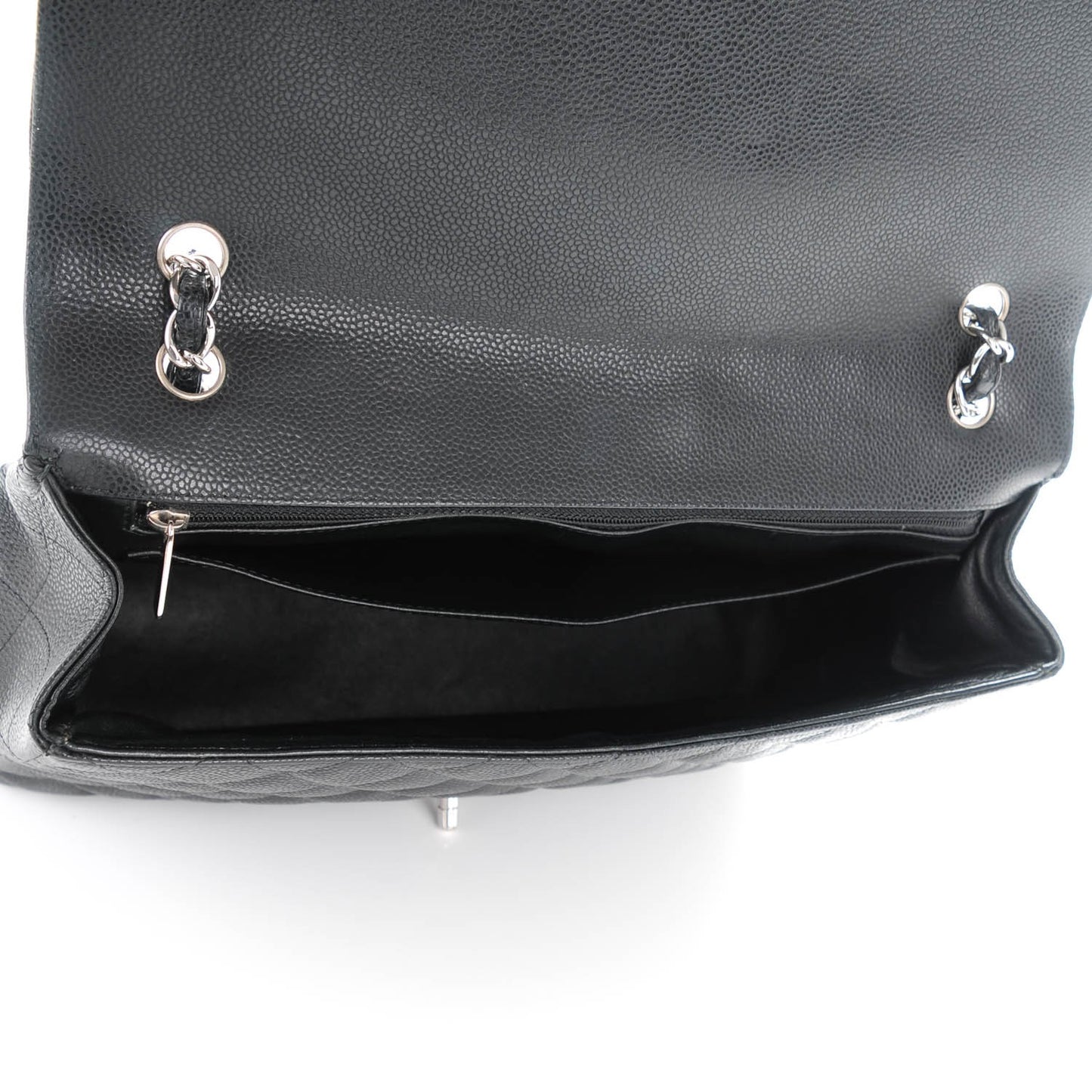 Caviar Quilted Maxi Single Flap Black