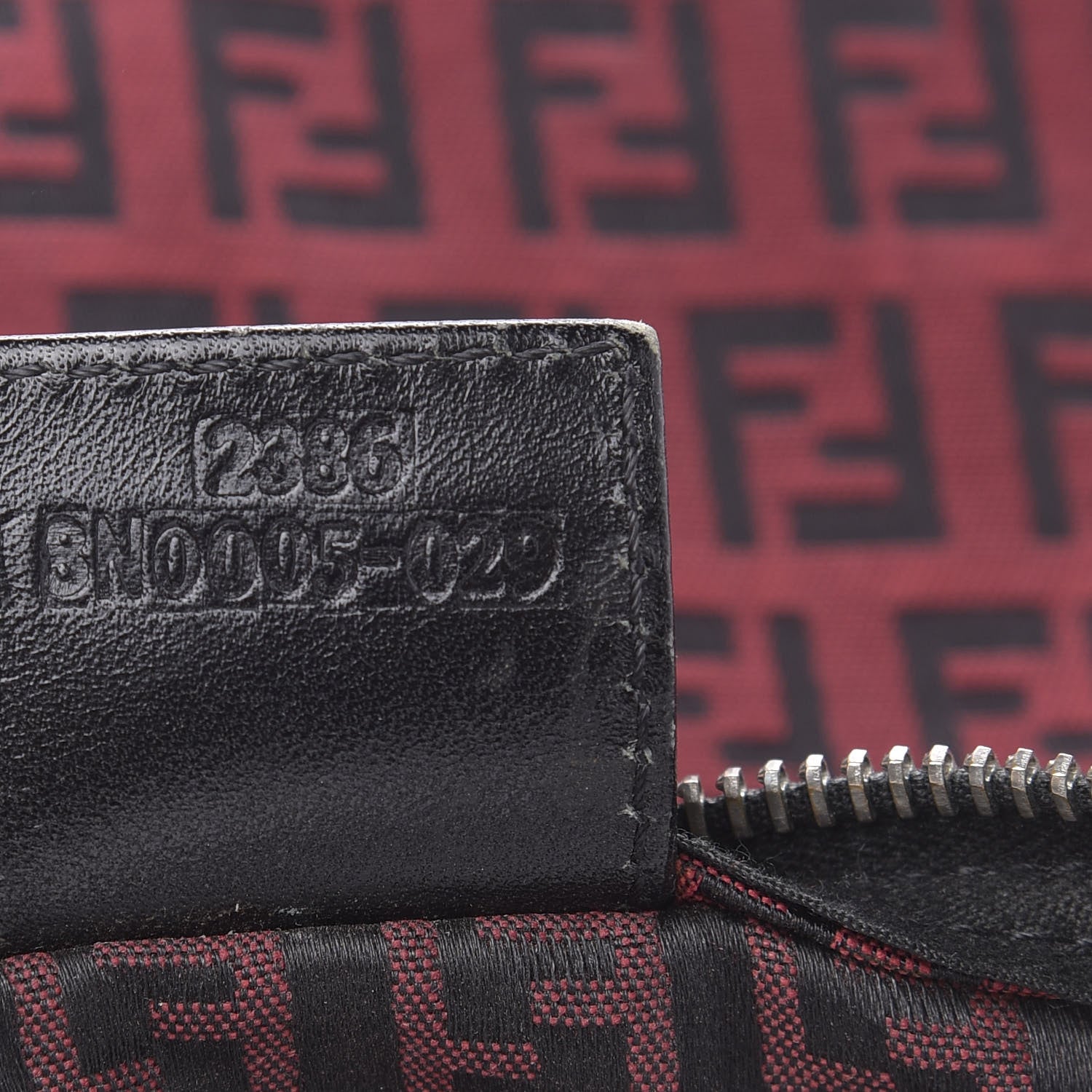 Fendi Zucchino Mini Pochette Red 7 of 11