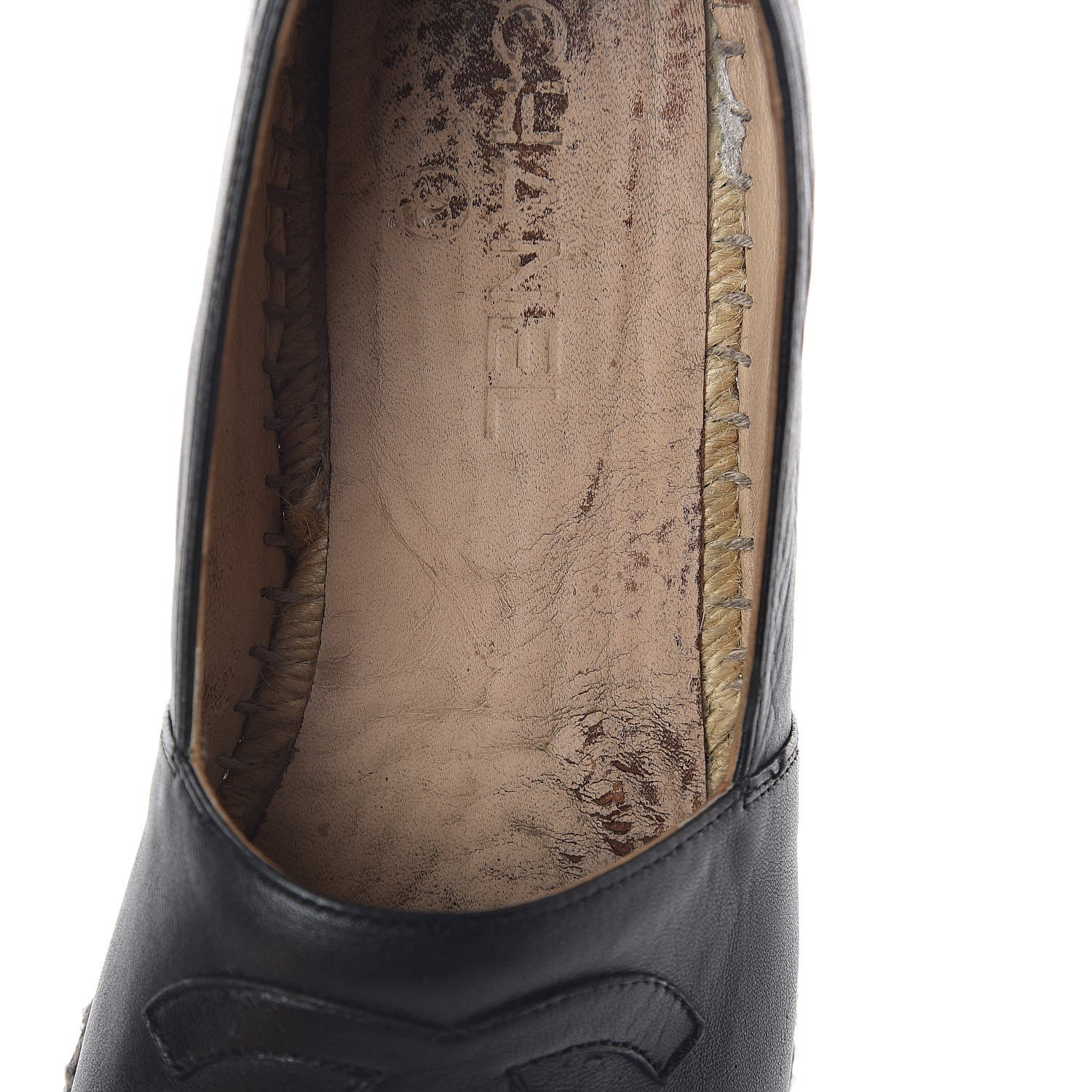 Chanel Lambskin CC Espadrilles 39 Black 8 of 9