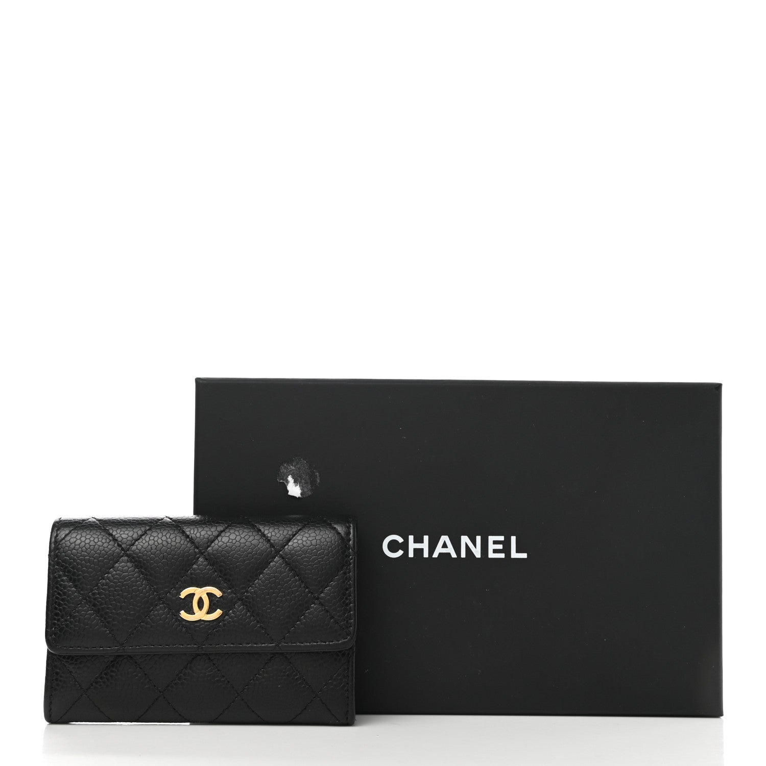 Chanel Caviar Quilted Flap Card Holder Black 8 of 8