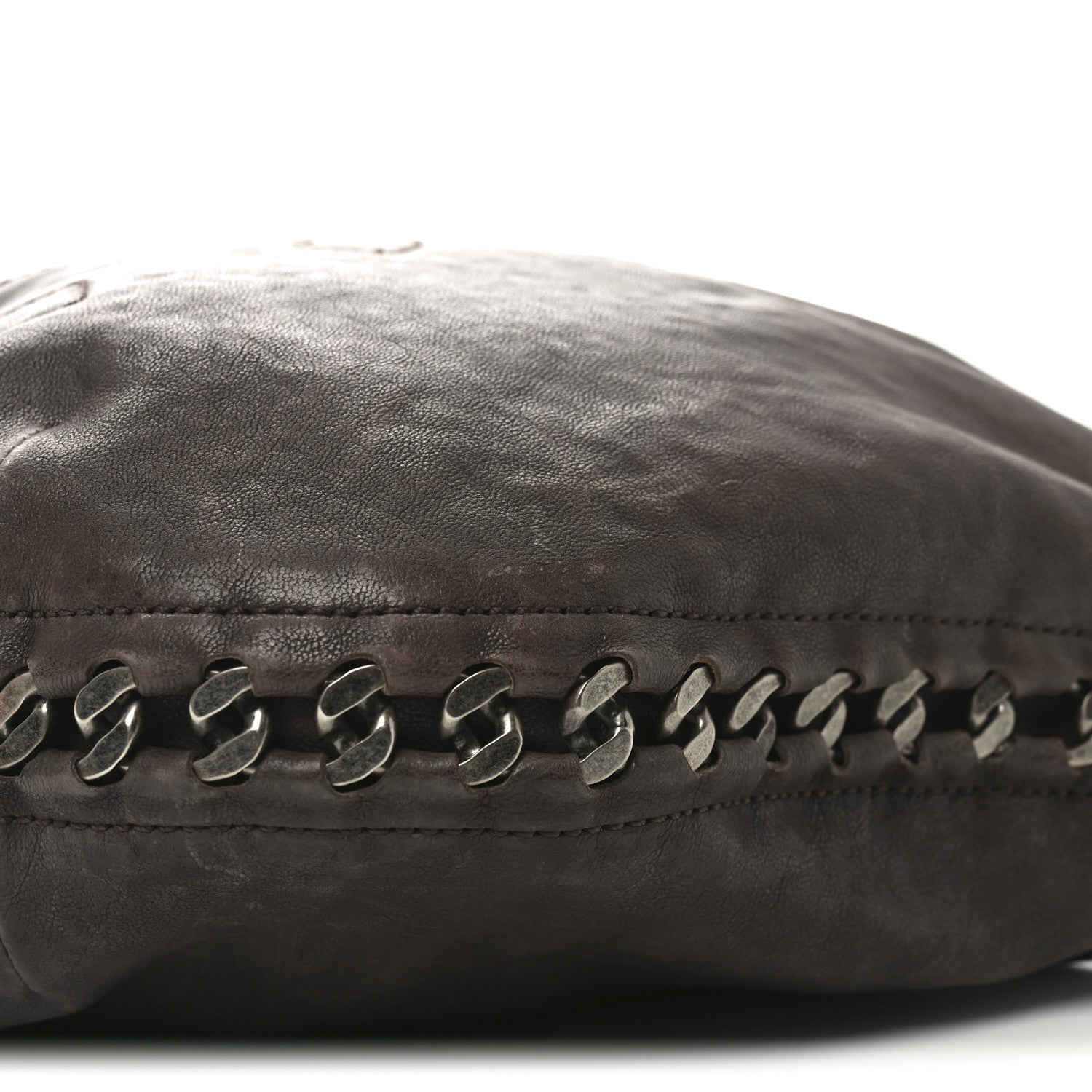 Chanel Calfskin Modern Chain Hobo Brown 10 of 11