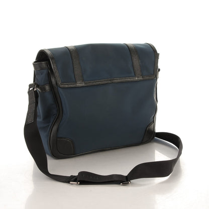 Burberry Calfskin Nylon Messenger Ink Blue 3 of 8