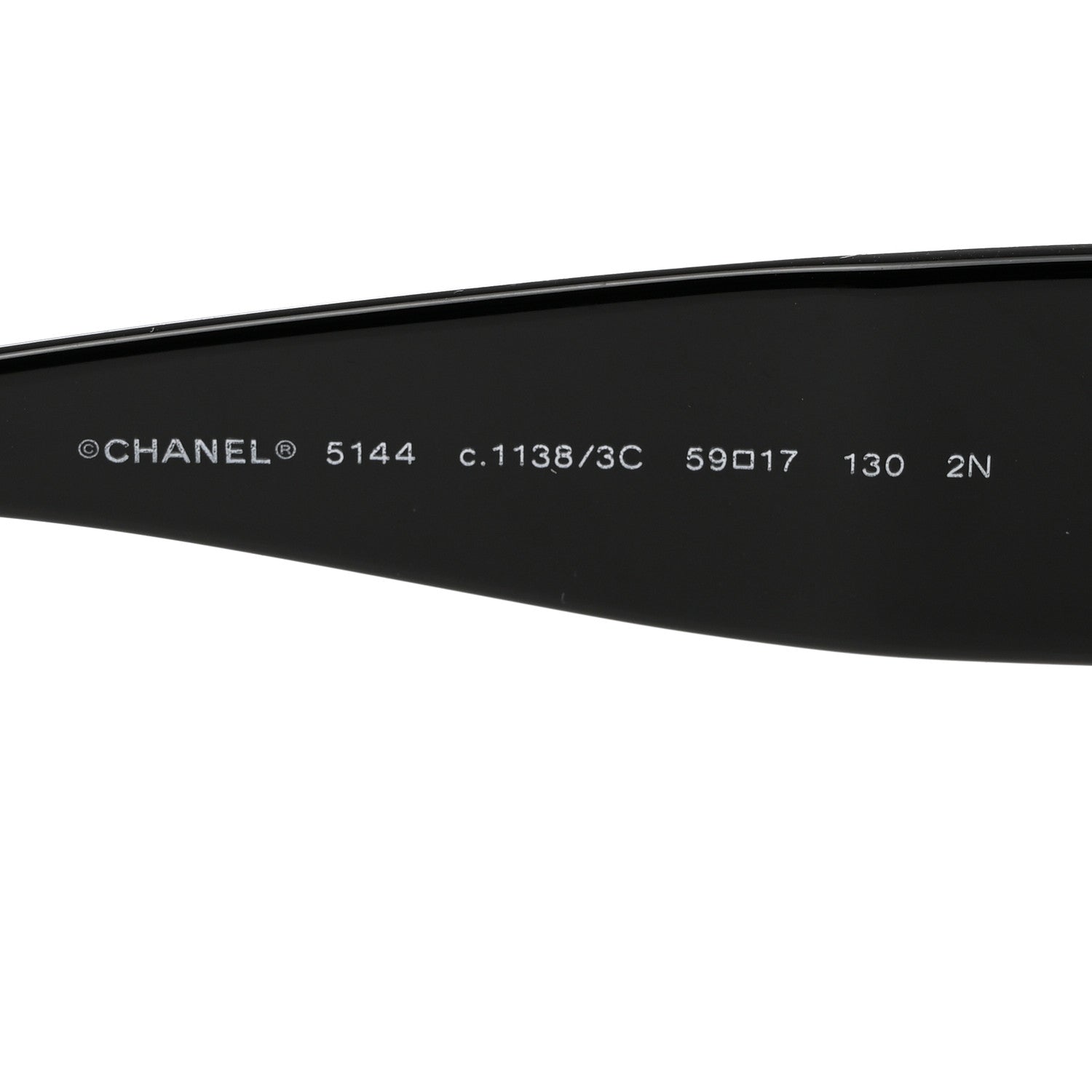 Chanel CC Sunglasses 5144 Black White 5 of 8