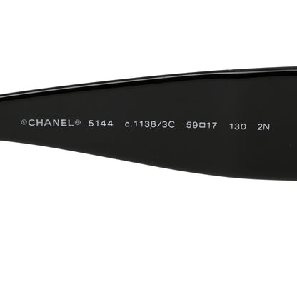 Chanel CC Sunglasses 5144 Black White 5 of 8