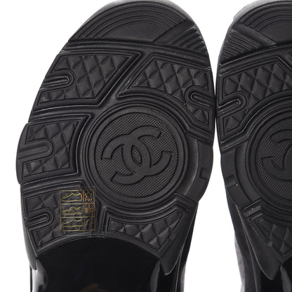 Chanel Suede Calfskin CC Sneakers 39 Grey 6 of 9