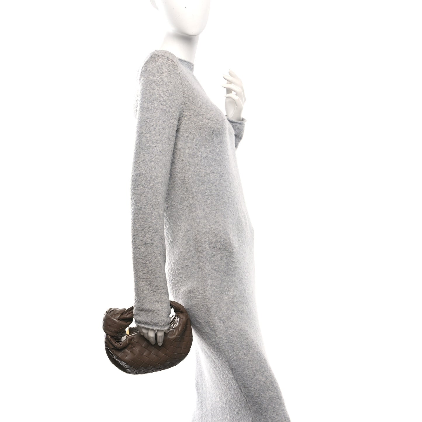 Nappa Intrecciato Mini Jodie Dark Taupe