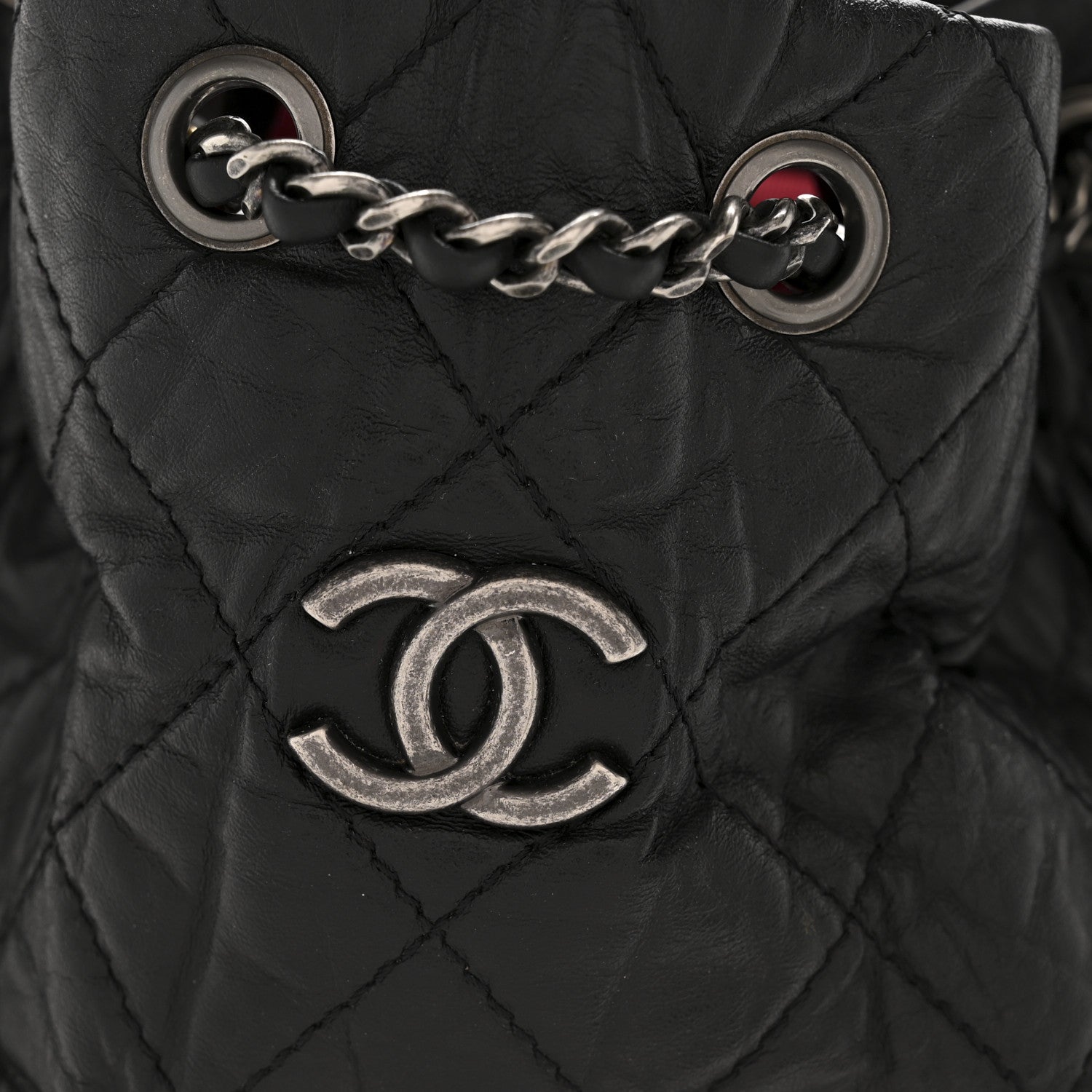 Chanel Aged Calfskin Quilted Gabrielle Backpack Black 12 of 12