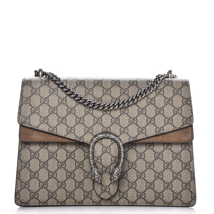 Gucci GG Supreme Monogram Medium Dionysus Shoulder Bag Taupe 1 of 8