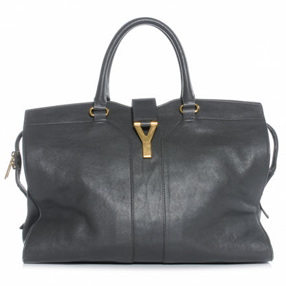 Saint Laurent Leather Large Cabas Chyc Grey 1 of 6