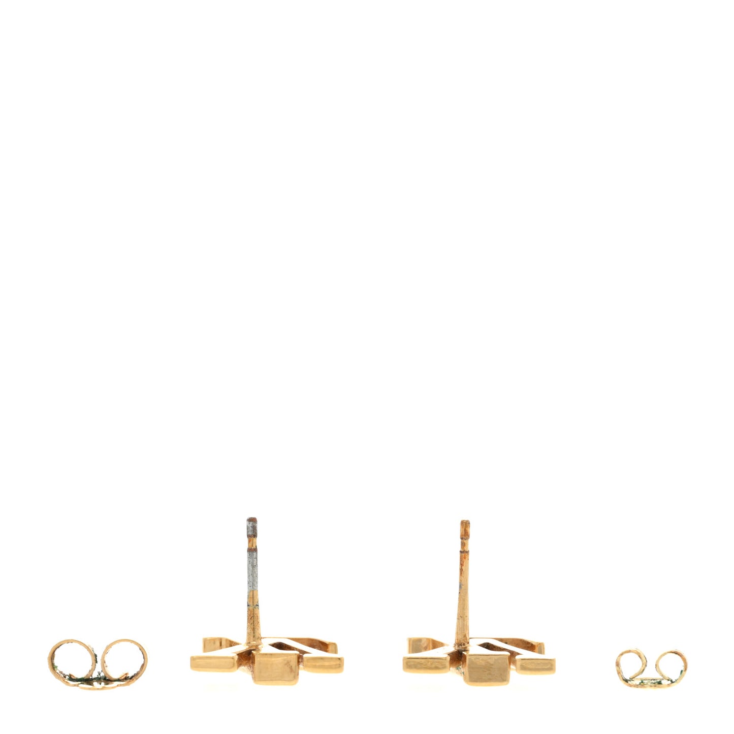 Metal LV Iconic Earrings Gold