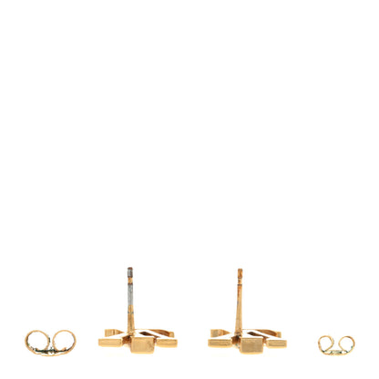 Louis Vuitton Metal LV Iconic Earrings Gold 3 of 8