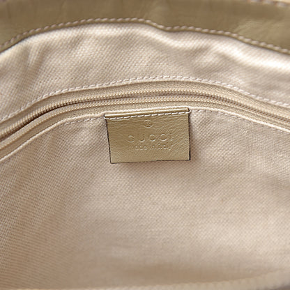 Gucci Metallic Soft Guccissima Medium Sukey Top Handle Bag Champagne 6 of 10