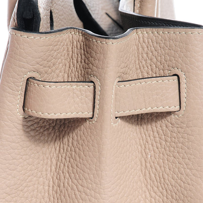 Hermes Taurillon Clemence Horseshoe Birkin 30 Gris Tourterelle and Black 5 of 28