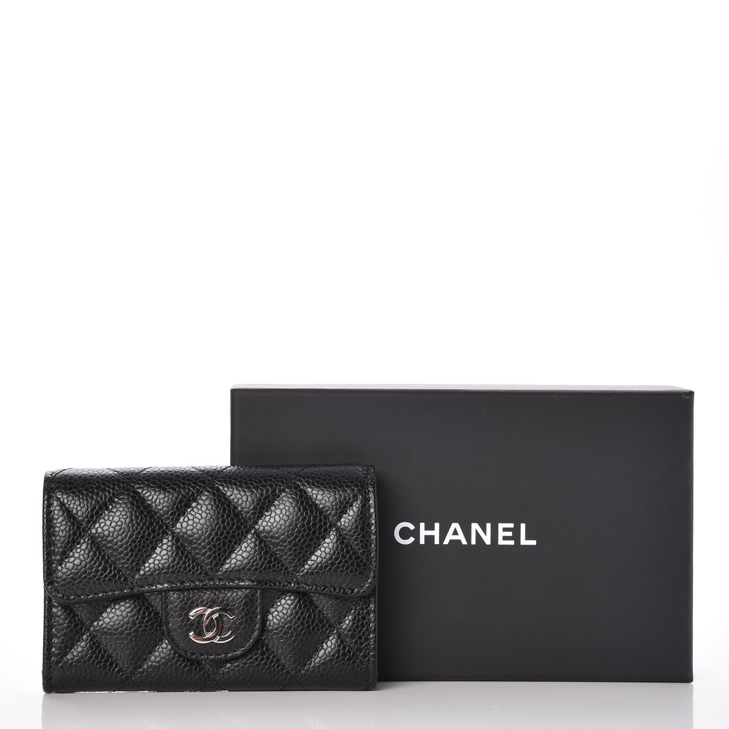 Chanel Caviar Quilted Flap Card Holder Black 9 of 9
