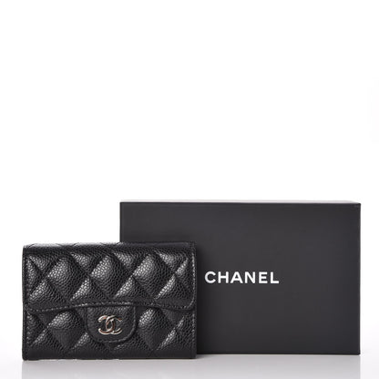 Chanel Caviar Quilted Flap Card Holder Black 9 of 9