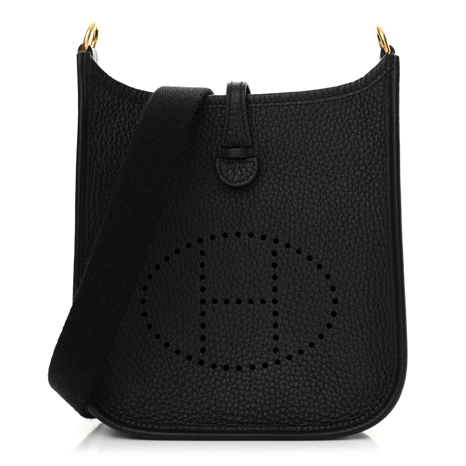Hermes Taurillon Clemence Evelyne TPM Black 1 of 11