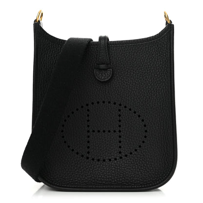Hermes Taurillon Clemence Evelyne TPM Black 1 of 11