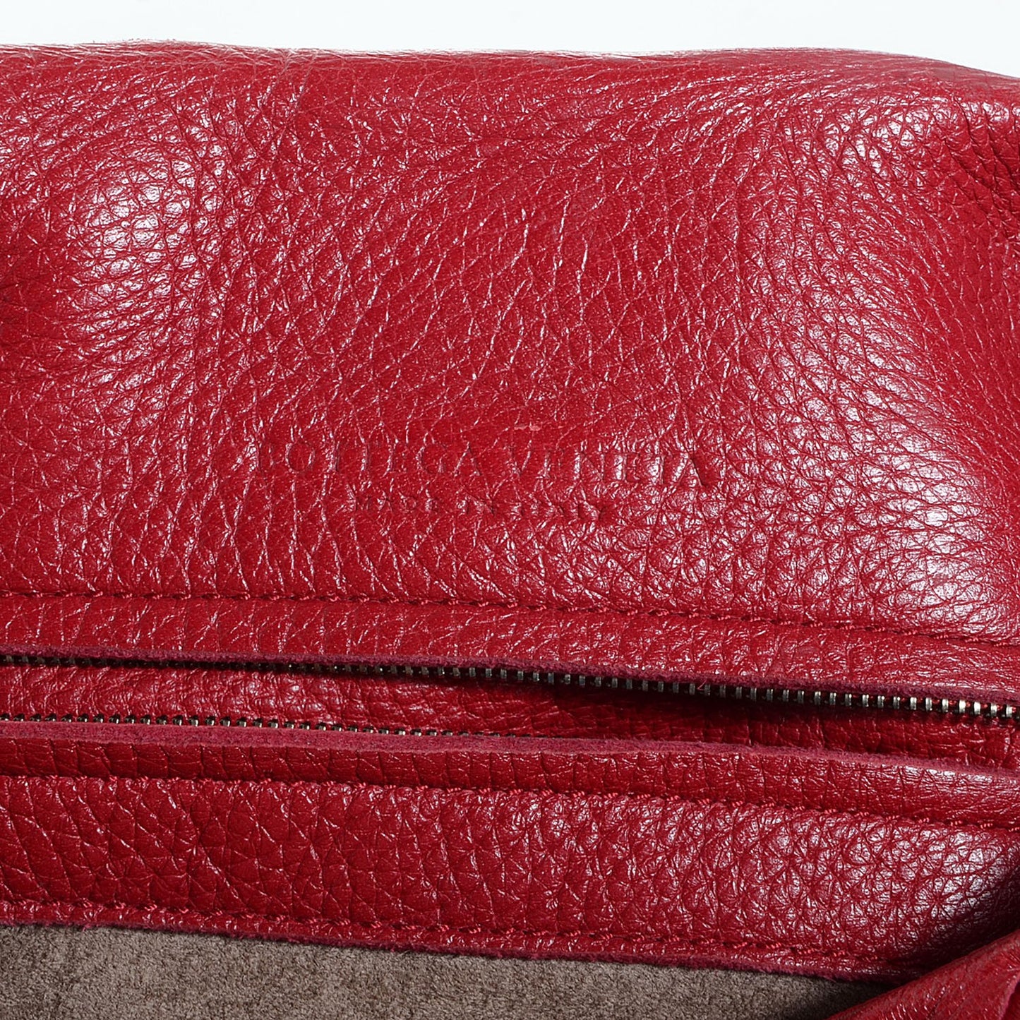 Cervo Deerskin Large Hobo Scarlet