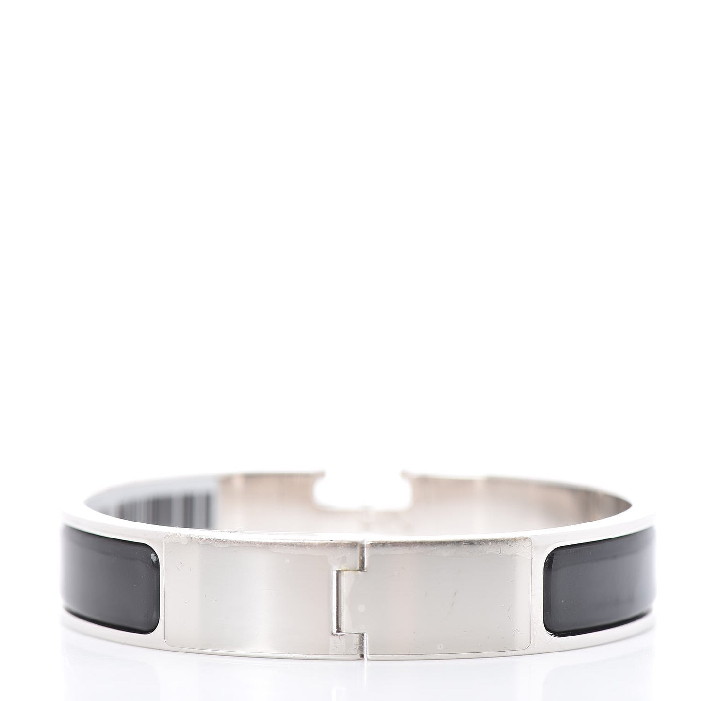 Enamel Narrow Clic Clac H Bracelet PM Black
