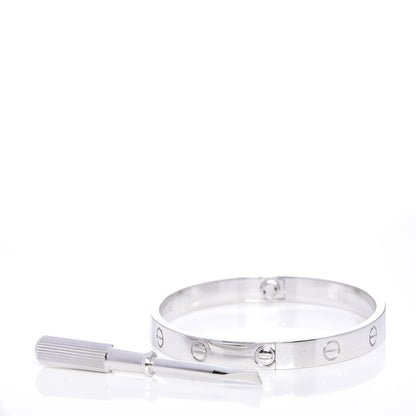 Cartier 18K White Gold LOVE Bracelet 17 5 of 5