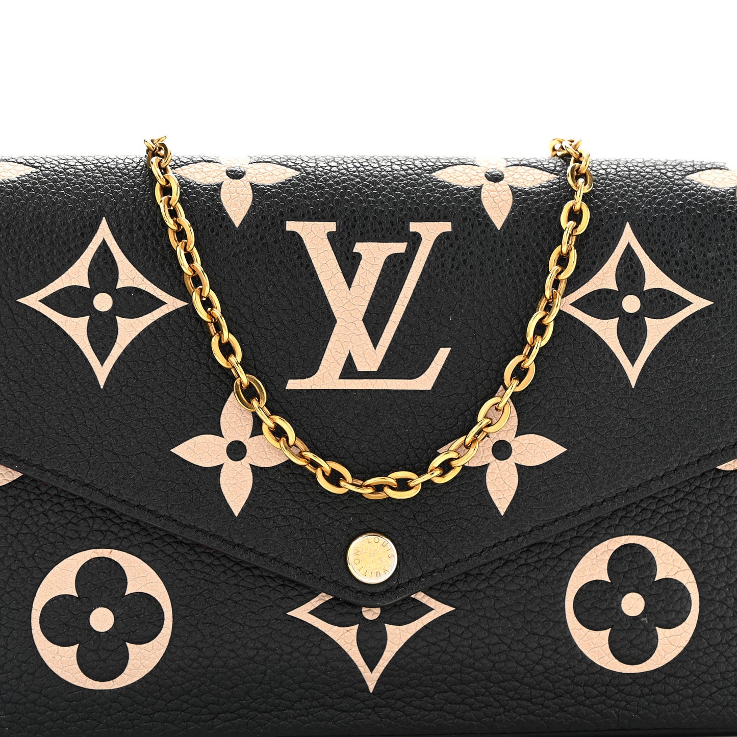 Empreinte Monogram Giant Felicie Pochette Black Beige