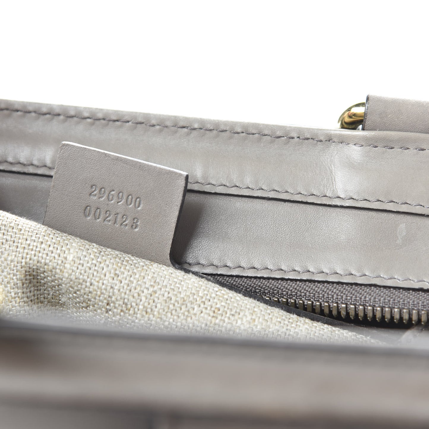 Calfskin Duilio Brogue Top Handle Bag Grey