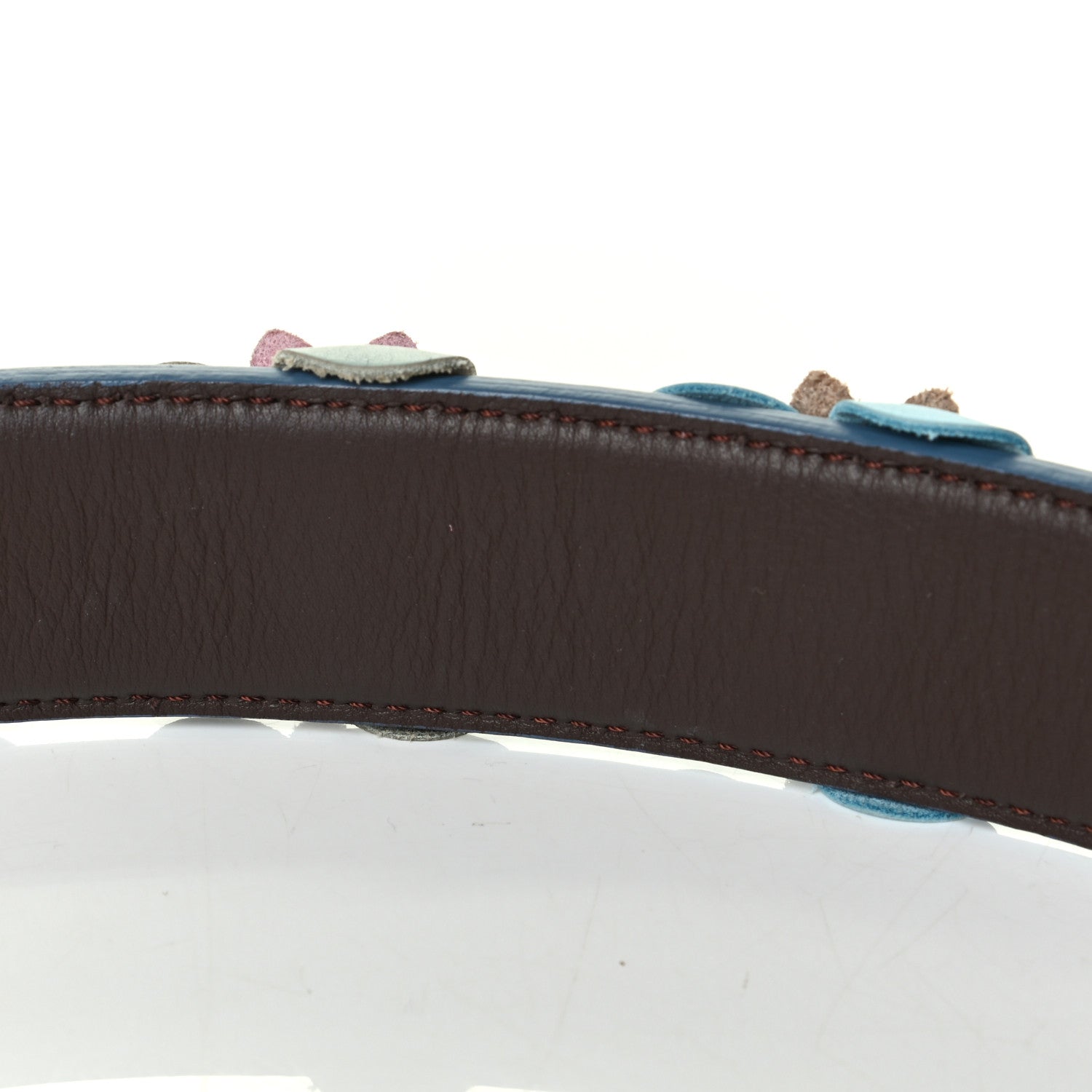 Fendi Vitello Dolce Flowerland Studded Strap You Camelia Moresco Multicolor 4 of 6