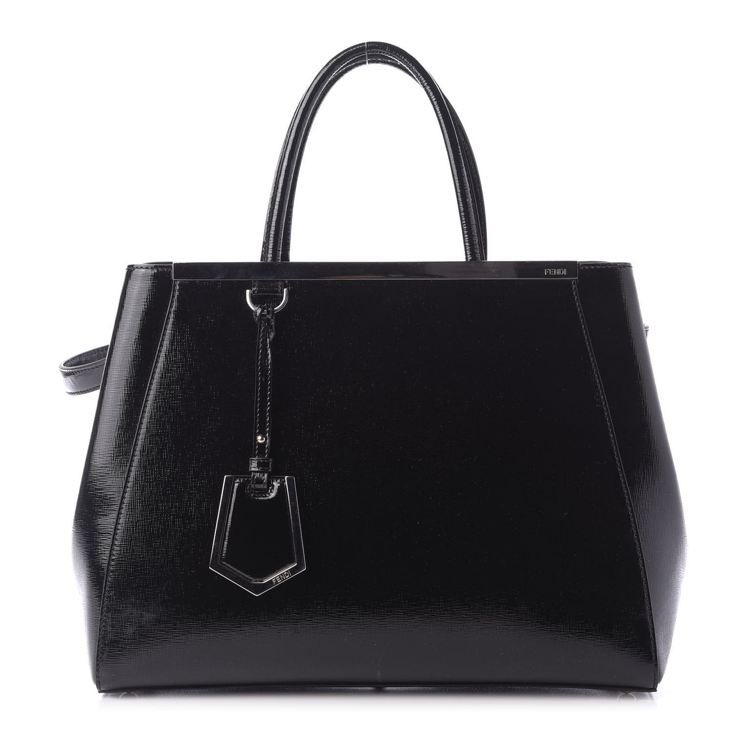 Patent Vitello Elite Regular 2Jours Tote Black