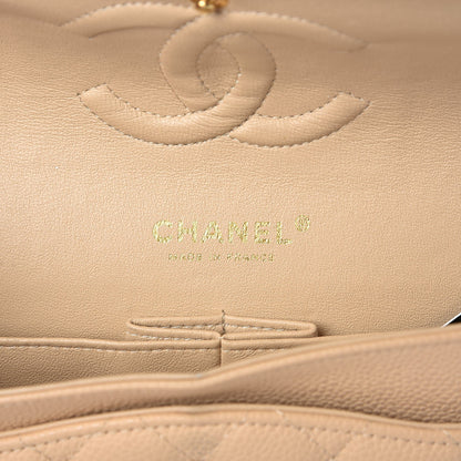 Chanel Caviar Quilted Medium Double Flap Beige Clair 9 of 10