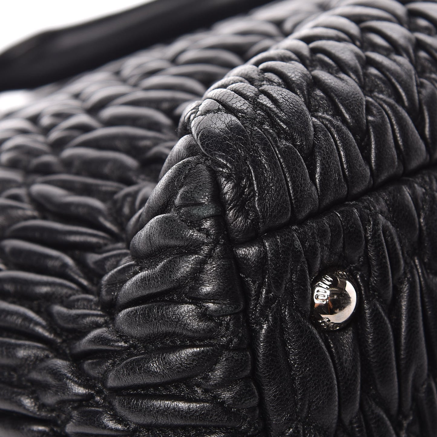 Nappa Matelasse Tote Black
