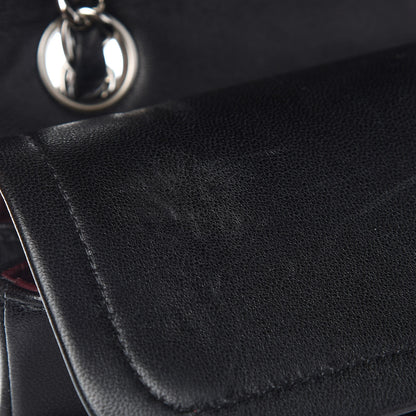 Chanel Lambskin Quilted Medium Double Flap Black 10 of 14