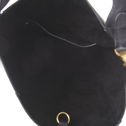 Celine Soft Grained Calfskin Sangle Bucket Bag Black 5 of 10