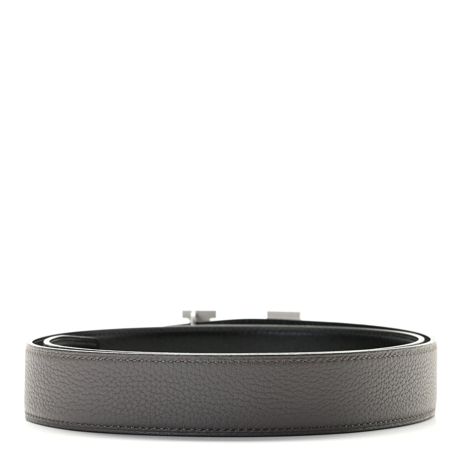 Hermes Box Togo 32mm H Belt 85 Black Etain 2 of 3