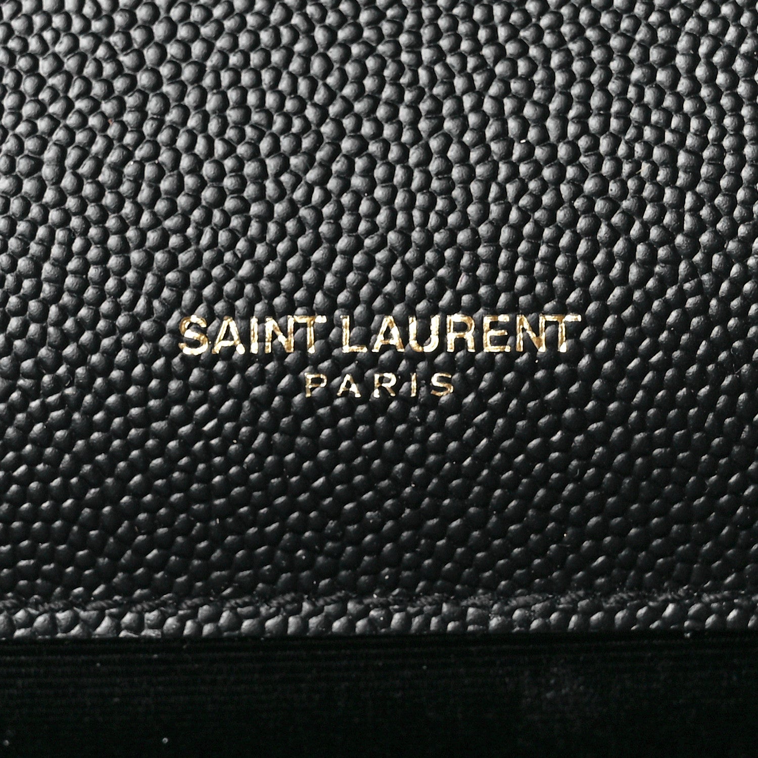 Saint Laurent Grain De Poudre Monogram Cassandre Clutch Black 6 of 12