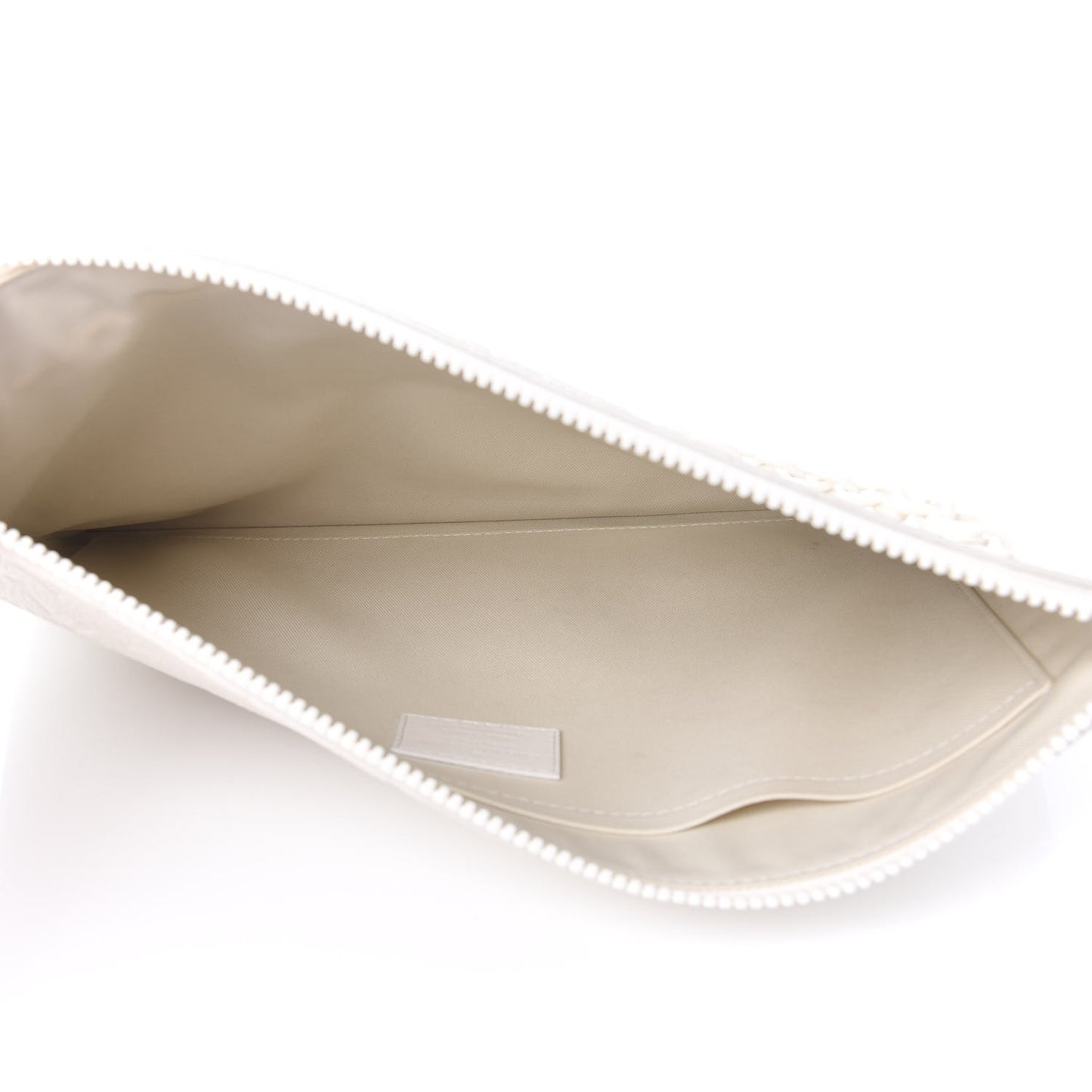 Taurillon Monogram Solar Ray A4 Pouch White