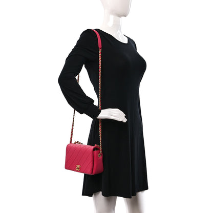 Chanel Caviar Quilted Small Fashion Therapy Flap Bag Dark Pink 2 of 9