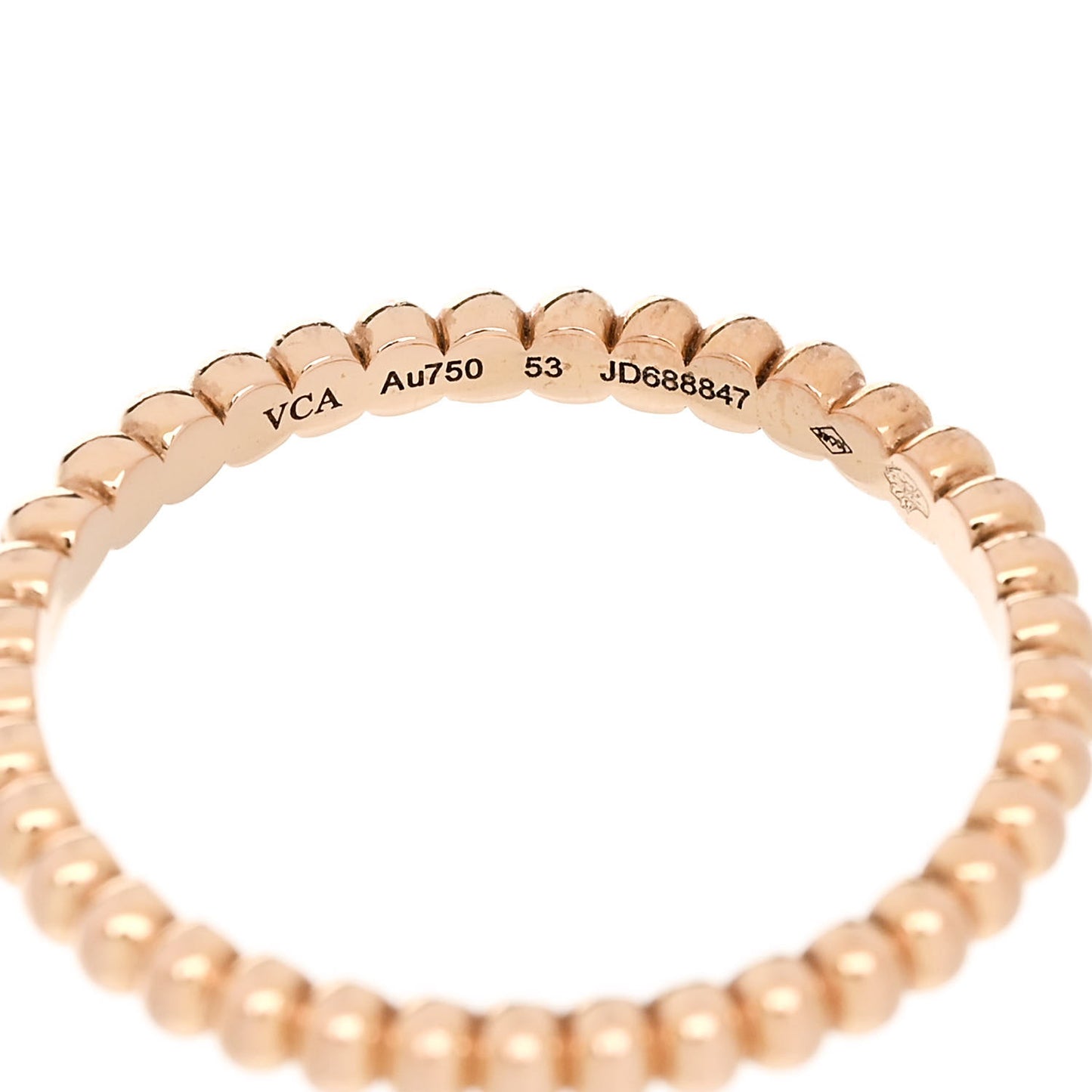 18K Rose Gold Small Perlee Ring 53 6.5