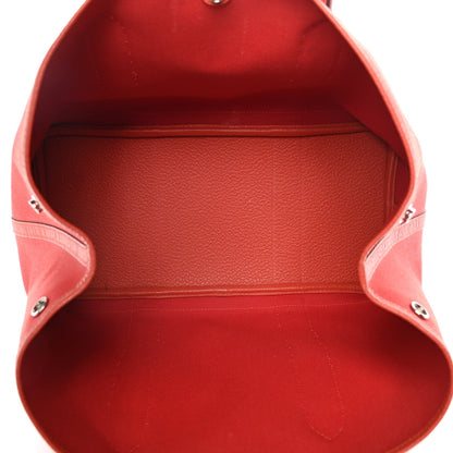 Hermes Toile Officier Negonda Garden Party 36 Rouge Tomate Capucine 6 of 29