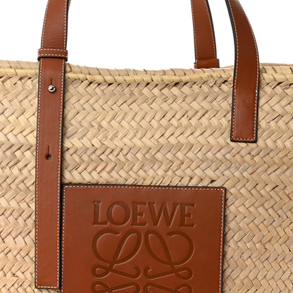 Loewe Raffia Large Basket Tote Bag Natural Tan 7 of 9