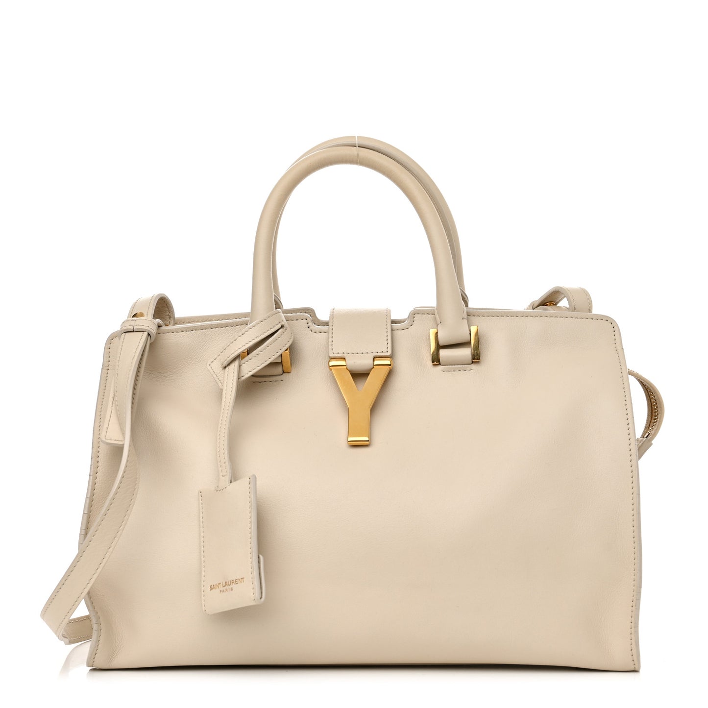 Calfskin Small Classic Y Cabas Beige
